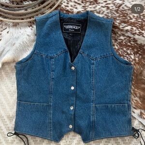 Vintage Unik Denim Blue Vest